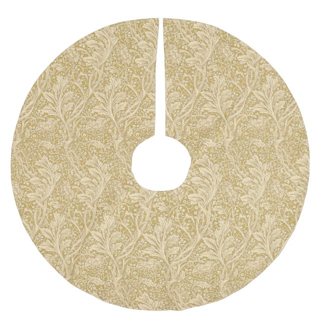 William Morris Arcadia Floral Pattern Classic Brushed Polyester Tree Skirt (Front)