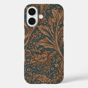 William Morris Arcadia Floral Pattern Classic iPhone 16 Case