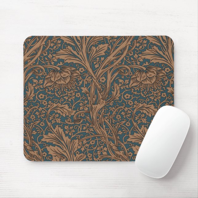 William Morris Arcadia Floral Pattern Classic Mouse Pad (With Mouse)