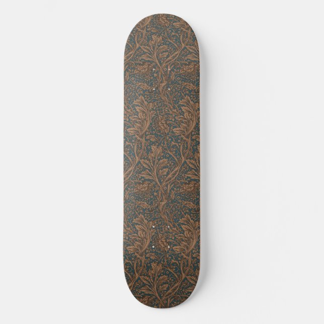 William Morris Arcadia Floral Pattern Classic Skateboard (Front)