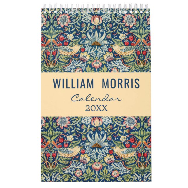William Morris Art Design Floral Calendar (Cover)