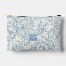 William Morris, Art Nouveau Blue Acanthus Monogram