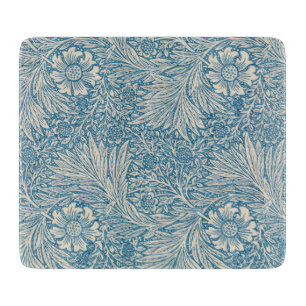 William Morris - Art Nouveau Blue Marigold Cutting Board