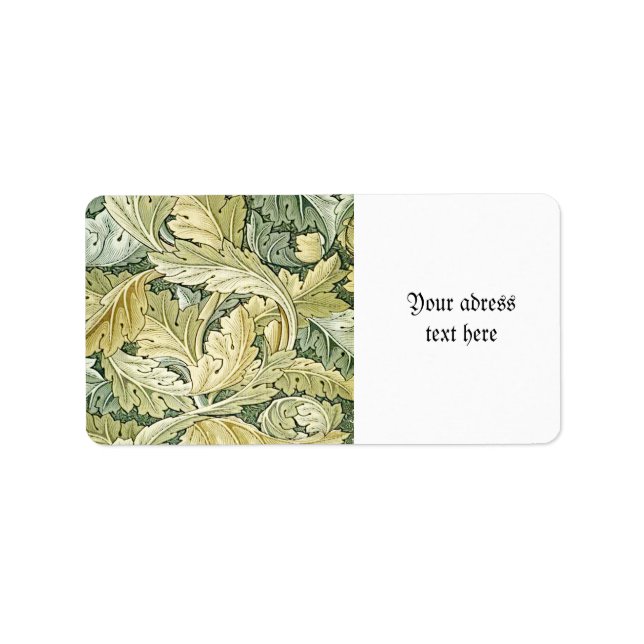 William Morris,art nouveau, original,Agathus,wallp Label (Front)