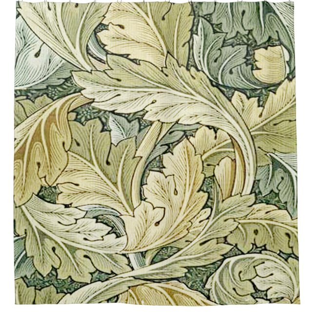 William Morris,art nouveau, original,Agathus,wallp Shower Curtain (Front)