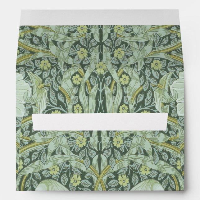 William Morris, Art nouveau pattern, beautiful art Envelope (Back (Bottom))