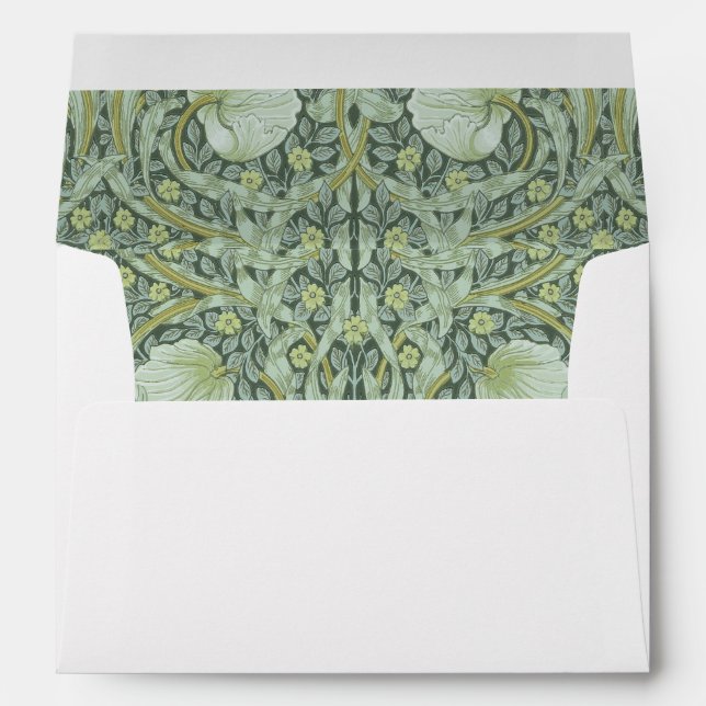 William Morris, Art nouveau pattern, beautiful art Envelope (Back (Bottom))