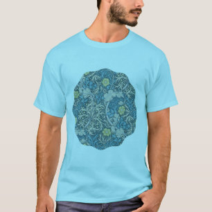 William Morris,art nouveau pattern, seaweed,blue, T-Shirt