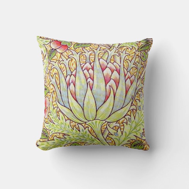William Morris Artichoke Cushion (Front)