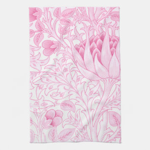 William Morris Artichoke Pale Pink Tea Towel
