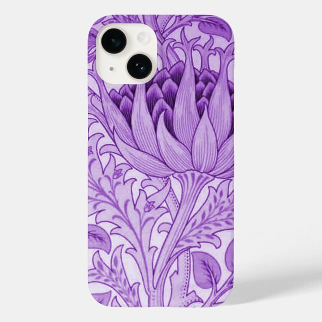 William Morris Artichoke Purple Case-Mate iPhone Case (Back)