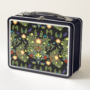 William Morris Arts And Crafts Pattern Metal Lunch Box