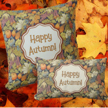 William Morris Autumn Leaves Pumpkins Personalised