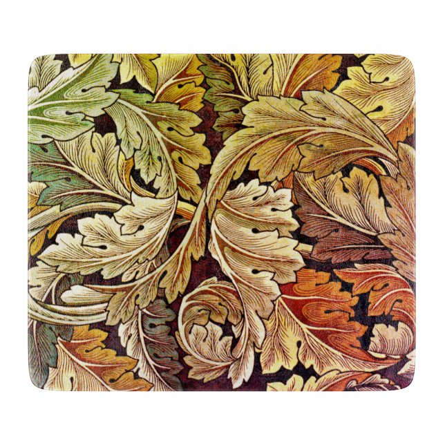 William Morris Autumn Leaves Vintage Cutting Board (Front)