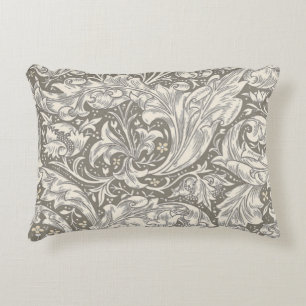 William Morris Bachelor's Button antique damask Decorative Cushion