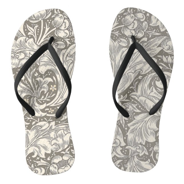 William Morris Bachelor's Button antique damask Jandals (Footbed)