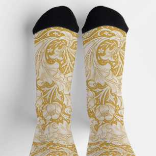 William Morris Bachelor's Button Flower Classic Socks