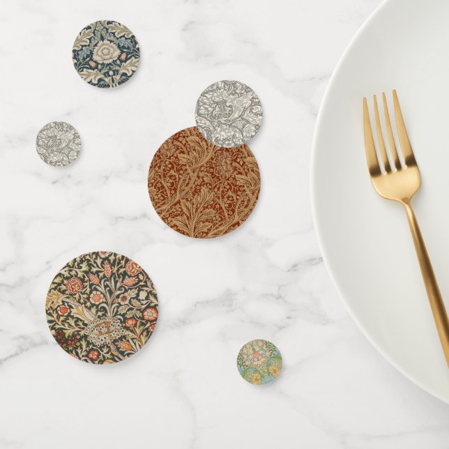 William Morris Bachelor's Button Flower Floral Bot Confetti (Group)