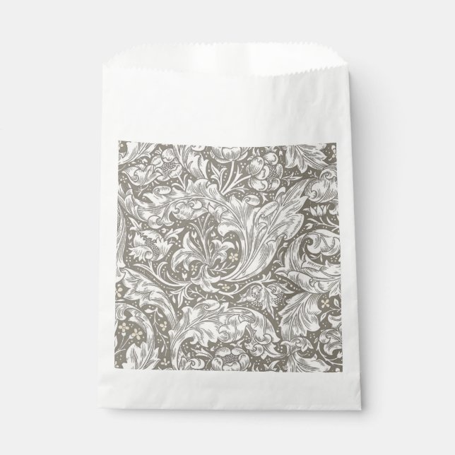 William Morris Bachelor's Button Flower Floral Bot Favour Bags (Front)