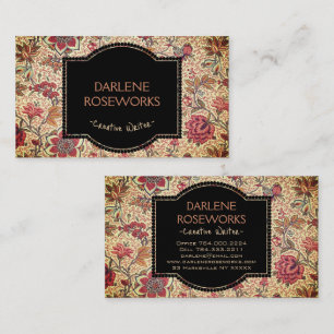 William Morris Beautiful Floral Design Business Card