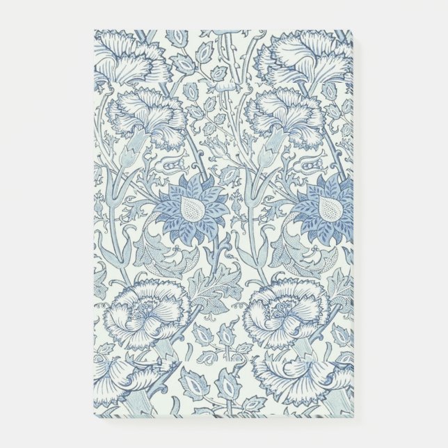 William Morris Beautiful floral pattern, blue,rose Post-it Notes (Front)