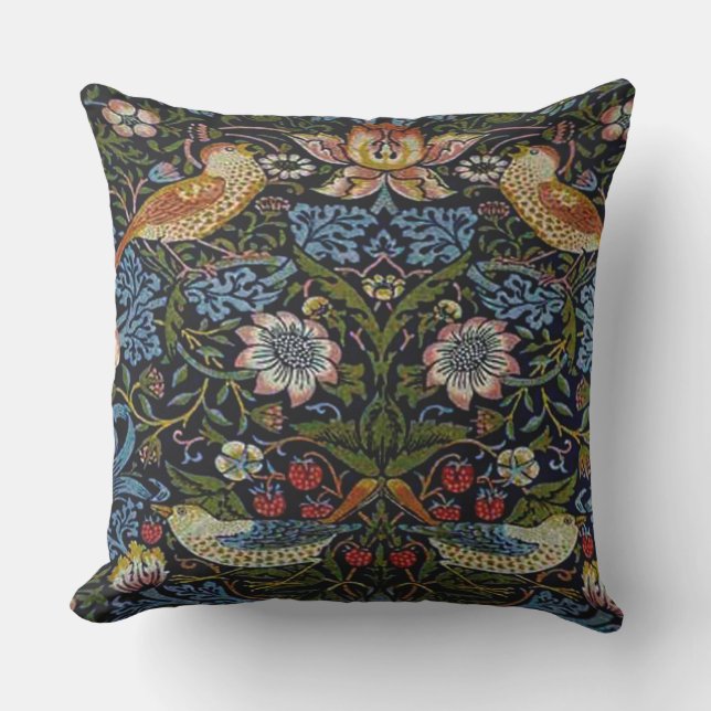 William Morris beautiful pattern, art nouveau, vin Cushion (Front)