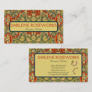 William Morris Beautiful Wandle Design Business Card