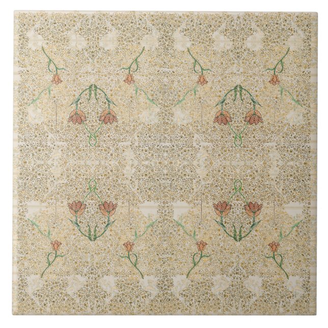 William * Morris Beige Vintage Tulip Tile (Front)