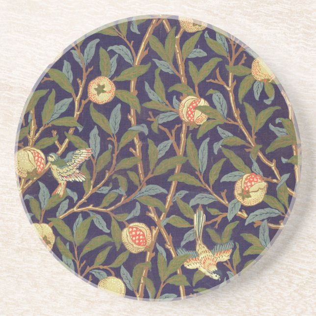 William Morris Bird And Pomegranate Coaster (Front)