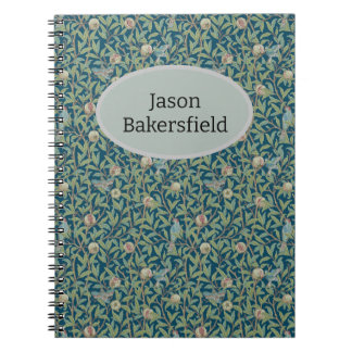 William Morris "Bird and Pomegranate" Personalised Notebook