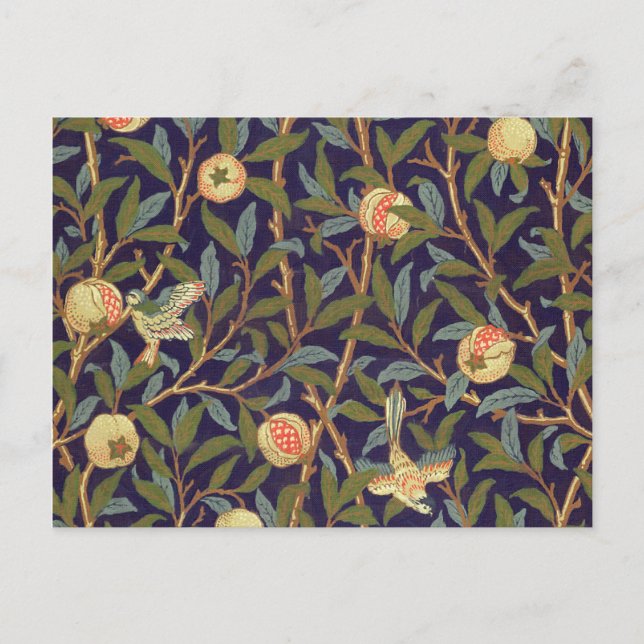 William Morris Bird And Pomegranate Postcard (Front)