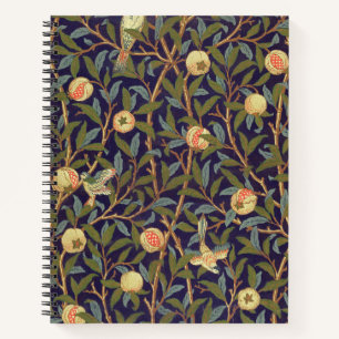 William Morris Bird And Pomegranate Vintage Floral Notebook
