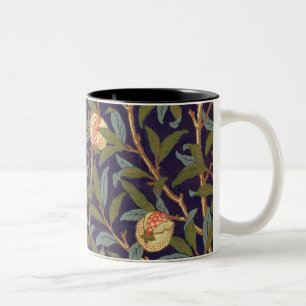William Morris Bird And Pomegranate Vintage Floral Two-Tone Coffee Mug