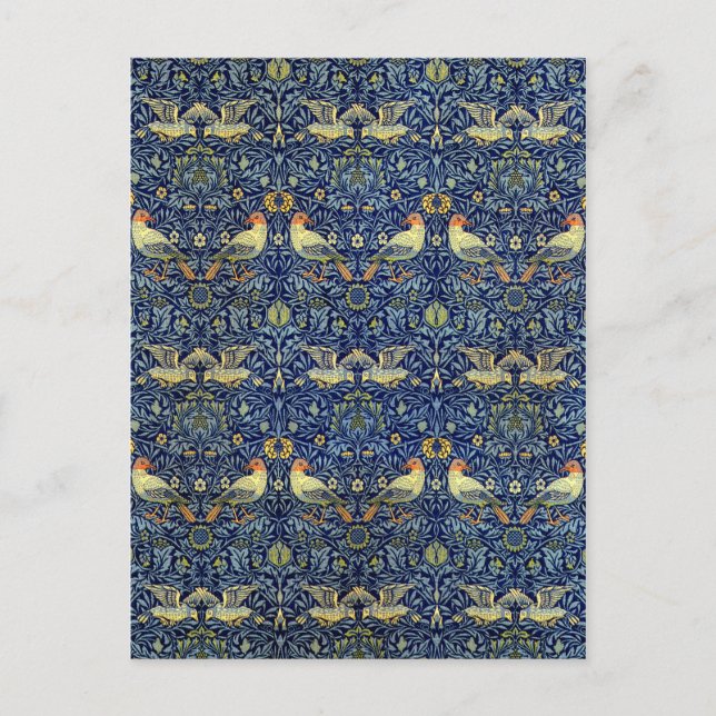 William Morris Bird Pattern Postcard (Front)