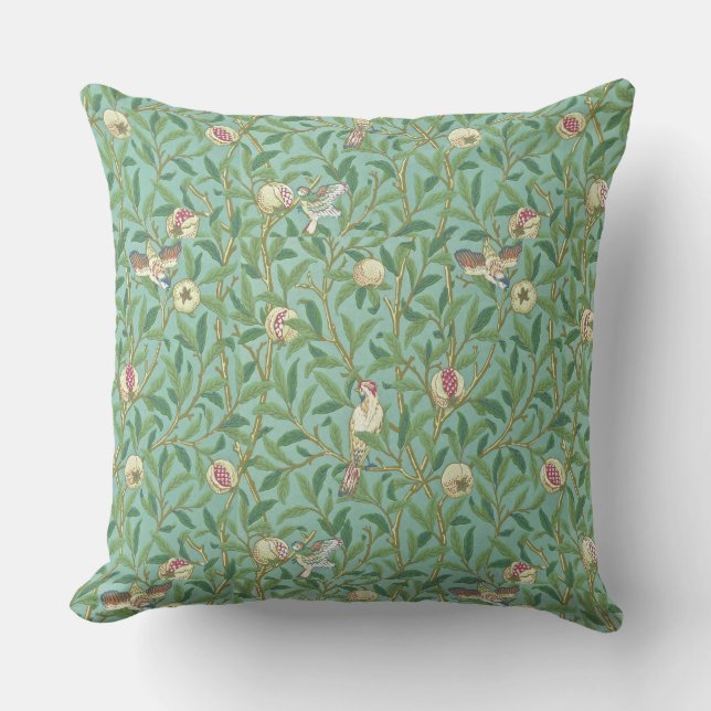 William Morris "Bird & Pomegranate" 3. Cushion (Front)