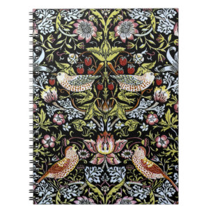 William Morris birds and flowers 2 Spiral Notebook
