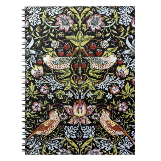 William Morris birds and flowers 2 Spiral Notebook