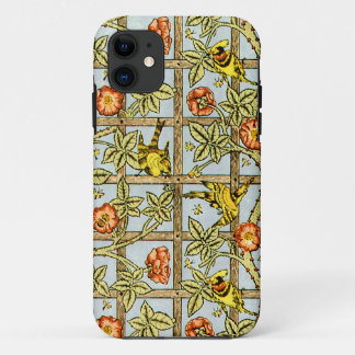 William Morris birds and flowers pattern iPhone 11 Case