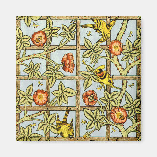 William Morris birds and flowers pattern Magnet