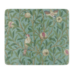 William Morris, Birds and Pommegrenates - Green Cutting Board