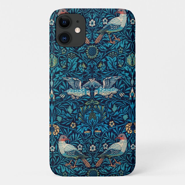 William Morris Birds Art Nouveau Floral Pattern Case-Mate iPhone Case (Back)