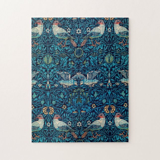 William Morris Birds Art Nouveau Floral Pattern Jigsaw Puzzle (Vertical)