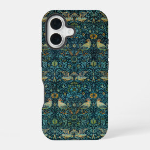 William Morris Birds & Floral Pattern iPhone 16 Case
