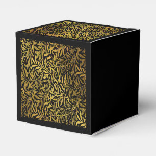 William Morris Black And Gold  Willow Bough Favour Box