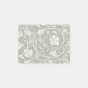 William Morris Black White Grape Vine Pattern Post-it Notes