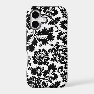 William Morris Black White Venetian Floral Pattern