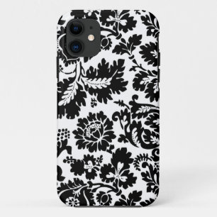 William Morris Black White Venetian Floral Pattern Case-Mate iPhone Case