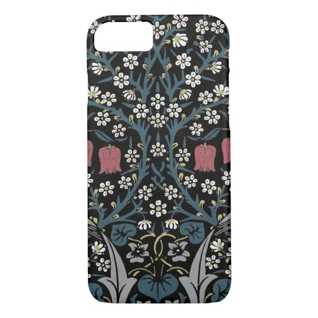 William Morris Blackthorn Floral Art Nouveau Case-Mate iPhone Case (Back)