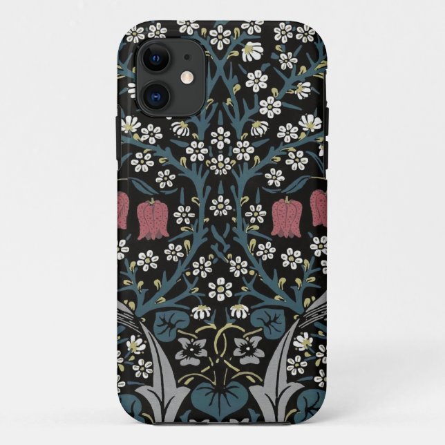 William Morris Blackthorn Floral Art Nouveau Case-Mate iPhone Case (Back)
