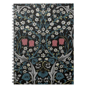 William Morris Blackthorn Floral Art Nouveau Notebook